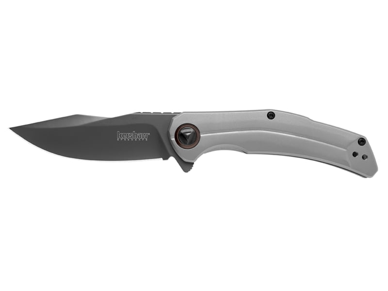 Kershaw Believer Assisted Folding Knife 3.25in 8Cr13MoV Drop Point Blade Stainless Steel Handle 2070