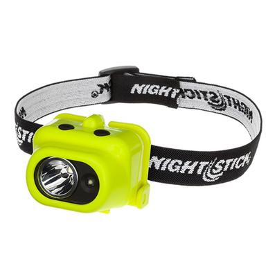 Nightstick Intrinsically Safe Multi-Function Dual-Light 3AAA Headlamp w/Elastic Strap 160 Lumens Green XPP-5454G