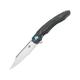 Bestech Knives FANGA Linerlock G10 Folding Knife 4in Satin D2 Tool Steel Blade Black/Gray G10 Handle Pocket Clip Ceramic Ball Bearings Black Nylon