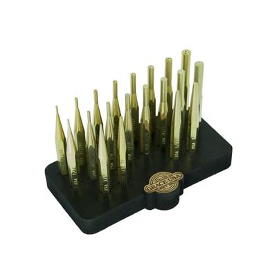 Grace USA Brass Punch Set w/Bench Block 20 pcs GRBP20SBB