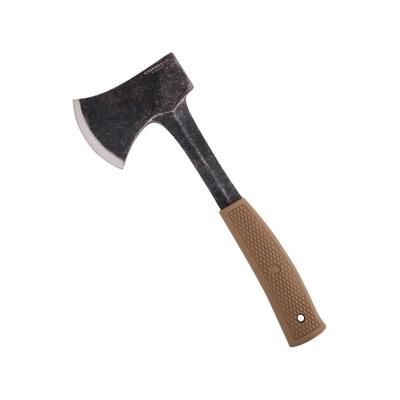 Condor Campsite Axe Desert 4.25" natural finish 1075HC steel axe head with 3" Desert tan checkered polypropylene handle CTK3934-4.24HC