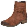 Stiefelette RIEKER, Damen, Gr. 42, braun, Lederimitat, elegant, Schuhe Boots, in aktueller Used-Optik