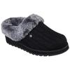 Pantoffel SKECHERS "KEEPSAKES - ICE ANGEL", Damen, Gr. 40, schwarz (schwarz, grau), Textil, klassisch, Schuhe, Hausschuh in Strick-Optik
