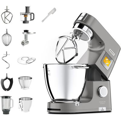 KENWOOD Küchenmaschine "Titanium Chef Patissier XL KWL90.594SI", silber (silberfarben), B:20cm H:39,5cm T:38,5cm, Küchenmaschinen, Wärmefunktion, zusätzliche 5 l Schüssel, inkl. umfangreiches Zubehör, Topseller