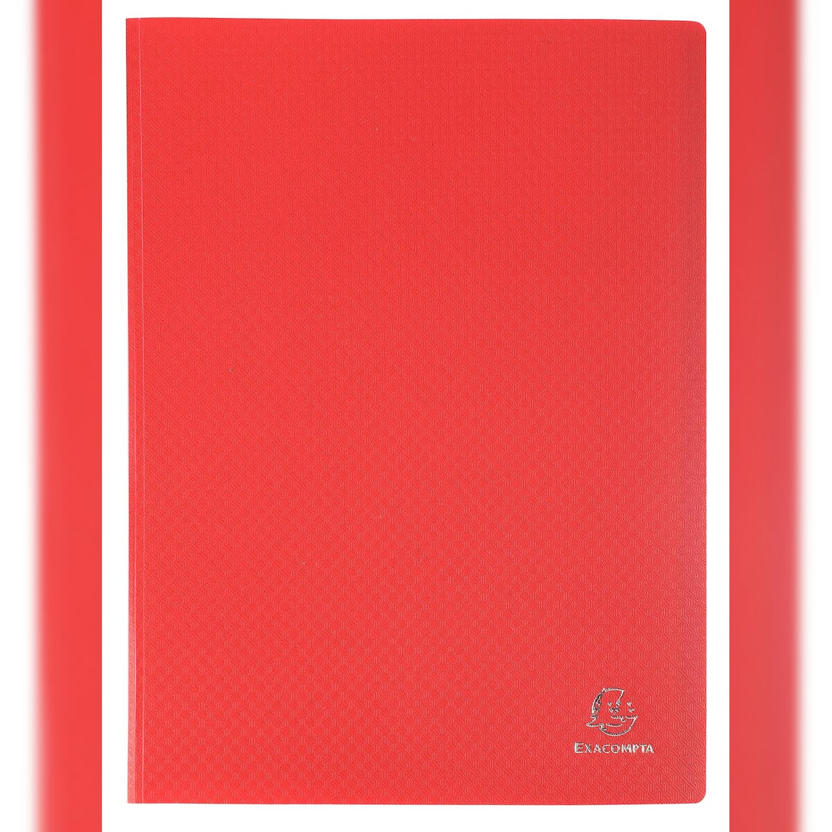Exacompta 85105E 8x Sichtmappe aus weichem PP, lichtundurchlässig, 100 Hüllen für Format DIN A4 - Rot Image