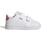 ADIDAS Kinder Halbschuhe Advantage Lifestyle Court Two Hook-and-Loop, Größe 22 in Grau