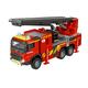 Majorette - Volvo Feuerwehr-Truck (19 cm) hochwertiges Modellauto mit ausklappbarer Leiter und Gummireifen, Spielzeug-Feuerwehrauto mit Licht & Sound für Kinder ab 3 Jahren, 213713000, Mehrfarbig