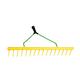 16/32/48 TOOTH POLYPROPYLENE LANDSCAPE RAKE HEAD ONLY - Leaf Grass Soil Lawn (16POLY-HEAD)