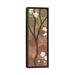 East Urban Home 'Cherry Blossoms Panel I' Kathrine Lovell 1 Piece Gallery-Wrapped Canvas Giclee Graphic Art on Canvas in Brown/Green/Orange | Wayfair