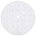 The Holiday Aisle® Luxury Christmas Tree Skirt Artificial Xmas Tree Mat White Faux Fur Faux Fur | 48 W in | Wayfair