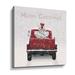 The Holiday Aisle® Merry Christmas Truck - Graphic Art on Canvas in Red/White | 10 H x 10 W x 2 D in | Wayfair 06DC6F8C361E433DB5E60F63614B61F9