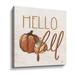 The Holiday Aisle® Hello Fall - Graphic Art on Canvas in Brown/Green/Orange | 10 H x 10 W x 2 D in | Wayfair 863BC884026B458FB14F0176D3F0C29A