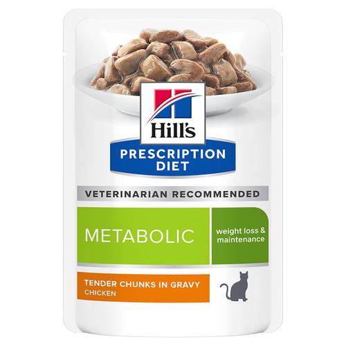 12x85g Metabolic Weight Management Chicken Hill's Prescription Diet Wet Cat Food