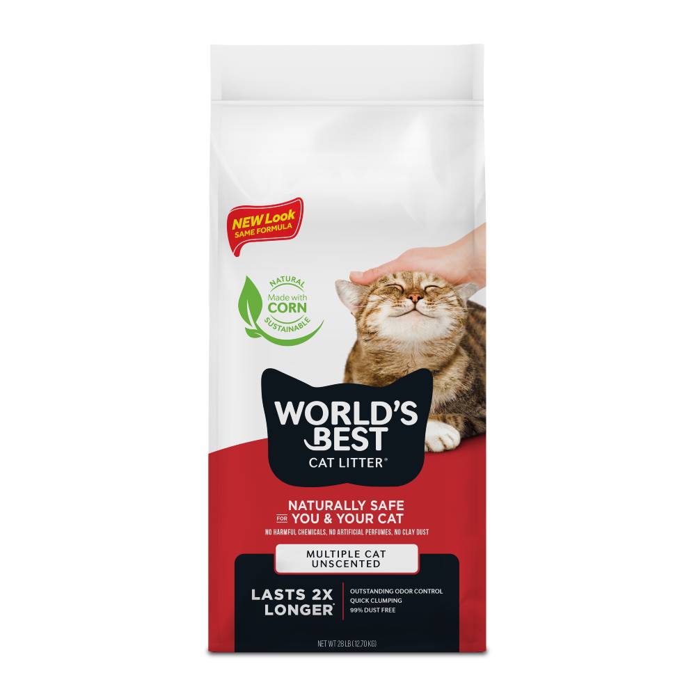 2x28lb/12.7kg World's Best Extra Strength Cat Litter