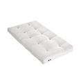 Matelas futon coton traditionnel, 13cm ecru 90x190