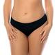 VIVISENCE Bikinislips Dame Bademode Musterlos Normaler Bund Setteil EU 3000, Schwarz,38