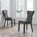 Silhouette Performance Velvet Dining Chairs - Set of 2 - N/A