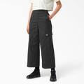 Dickies Women's Regular Fit Cargo Pants - Stonewashed Black Size 6 (FPR03)