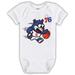 Infant White Philadelphia 76ers Mascot Bodysuit