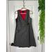 Anthropologie Dresses | Anthropologie Anna Sui Dress Size 10 Wrap Grey Textured Empire Sleeveless | Color: Red | Size: 10