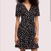 Kate Spade Dresses | Nwt! Kate Spade Mallow Dot Crepe Dress. Size 0. | Color: Black/White | Size: 0