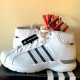 Adidas Shoes | Adidas Pro Model 08 Team Color White Shoe Size 5.5 Women Or Kids 4y | Color: White | Size: 5.5