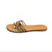 Madewell Shoes | Madewell Women’s Slide Sandals Snake Skin Prints Size 9 | Color: Green/Red | Size: 9