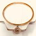 Michael Kors Jewelry | Michael Kors Rose Gold Tone Cz Dangle Mk Charm Bangle Bracelet | Color: Gold/Pink | Size: Os