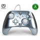 Verbesserter Kabelgebundener Controller von PowerA für Xbox Series X|S - Metallic Ice, Gamepad, Kabelgebundener Videospiel-Controller, Gaming-Controller, Geeignet für Xbox One, Offiziell lizensiert