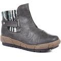 Pavers Wide Fit Ankle Boots - Grey Size 4