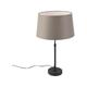 Parte - Lampe de table avec Abat-Jour - 1 lumière - ø 350 mm - Taupe - Rustique - éclairage