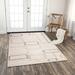 Alora Decor Taos Ivory, Beige, and Grey Hand-woven Dhurrie Wool Blend Rug