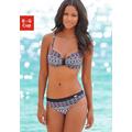 Bügel-Bikini LASCANA Gr. 42, Cup F, bunt (schwarz, bunt) Damen Bikini-Sets Ocean Blue