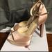 Jessica Simpson Shoes | Jessica Simpson Rose Gold Open Toe Heels | Color: Cream/Tan | Size: 7