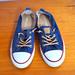 Converse Shoes | Converse All Star Red White Blue Slip On Size 7 Tennis Shoes. | Color: Blue/White | Size: 7