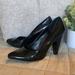 Jessica Simpson Shoes | Jessica Simpson Faux Croc Black Patent Maura Heel | Color: Black | Size: 10