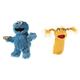 Living Puppets S703 Krümelmonster Sesame Street Handpuppe, Blau & Living W252 Puppets Quasselwurm FRL. Schnatterschnute