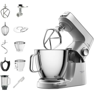 KENWOOD Küchenmaschine "Titanium Chef Baker XL KVL85.224SI i", silber (silberfarben), B:37cm H:40cm T:22,5cm, Küchenmasc