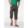 Cargobermudas MAN'S WORLD, Herren, Gr. 54, N-Gr, braun (grau, braun, kariert), Obermaterial: 100% Baumwolle, kariert, casual, normal 3/4-Länge, Hosen, in 3/4-Länge mit modischem Karomuster, Topseller