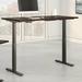 Huckins Height Adjustable Standing Desk Wood/Metal in Black/Brown Laurel Foundry Modern Farmhouse® | 48 H x 71.02 W x 29.37 D in | Wayfair