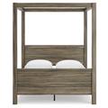 Signature Design by Ashley Shallifer Queen Canopy Bed in Brown | 79 H x 65 W x 86 D in | Wayfair EB1104B3