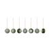 The Holiday Aisle® 6 Piece Ball Ornament Set in Green/White | 3 H x 3 W x 3 D in | Wayfair DE58E66880944506B37890E73D1960C4