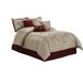 Red Barrel Studio® Zamiaya Microfiber 7 Piece Comforter Set Polyester/Polyfill/Microfiber in Brown | King Comforter + 2 King Shams | Wayfair