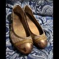 Coach Shoes | Gorgeous Coach Khaki Flats! | Color: Gold/Tan | Size: 7.5