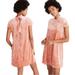 Madewell Dresses | Madewell Crushed Velvet Mockneck Dress - S | Color: Pink | Size: S