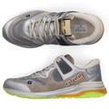 Gucci Shoes | Gucci Sneakers Model Ultrapace Multicolored. White, Orange Rubber Sole. | Color: Gray/Silver | Size: 7