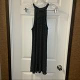 American Eagle Outfitters Dresses | Aeo Soft & Sexy Black Striped High Neck Sleeveless Dress M | Color: Black/White | Size: M