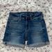 American Eagle Outfitters Shorts | Blue Midi Rise Shorts From American Eagle | Color: Blue | Size: 00