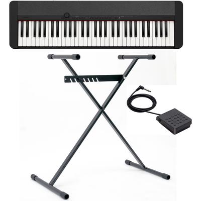 Home Keyboard CASIO "Piano-Keyboard-Set CT-S1BKSET" Tasteninstrumente schwarz Ab 6-8 Jahren
