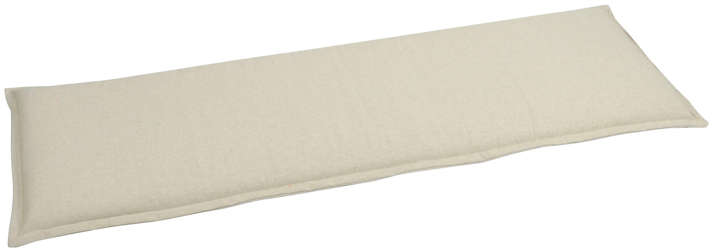 Bankauflage GO-DE, beige (sand), B:148cm H:6cm T:45cm, Obermaterial: 85% Baumwolle, 15% Polyester, Polsterauflagen, Bankauflage